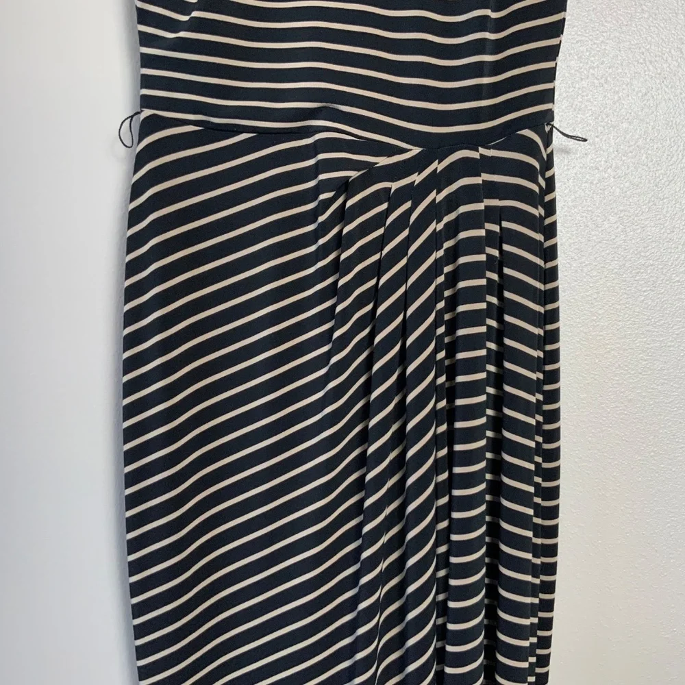 Lauren Ralph Lauren Striped Sleeveless Draped Maxi Dress - Picture 10 of 16